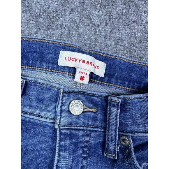 Lucky Brand Jeans Women Blue Denim Skinny Mid Rise Size 4/27A - Picture 3 of 9